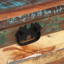 Vintage Solid Reclaimed Wood Shoe Bench