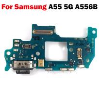 For Samsung Galaxy A55 5G A556B USB Charging Port Dock Connector Flex Cable A55 5G black