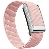 Whoop 5.0 Replacement Strap, Unique Bling Diamond Frame, Nylon Woven Elastic Sport Band with Metal Logo for ECG Fitness WHOOP 5.0 beige