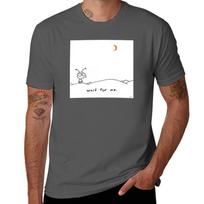 Moby Wait for Me TShirt Lightweight Basic Short Sleeve Shirt 4XL black