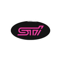 Automobilio vairo emblema, lipdukas ant kėbulo, skirtas STI Forester XV Outback Impreza Legacy WRX BRZ Tribeca, stiliaus aksesuarai 2.8x5.8cm juoda