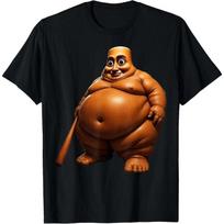 Tung Tung Tung sahur Fat Meme T-Shirt Unisex Cotton Clothing S brown