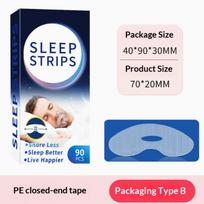 90Pcs Disposable Gentle Mouth Tape Anti Snoring Sleep Strips For Better Nose Breathing Reduce Mouth Dryness Sore Throat as the picture gray