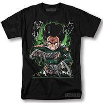 Naruto Rock Lee Shirt Manga Strip Naruto Kakashi Graphic T-Shirt 120 gray