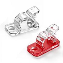 Transparent Dual-use LED Strip Wire Fixing Clip with Self-adhesive & Hook Design