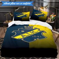 Aik Crest  3pcs Bedding,Including 1pc Duvet Cover And 2pcs Pillowcases Perfect for Christmas,Ideal for Bedroom, Dormitory 135cmx200cm