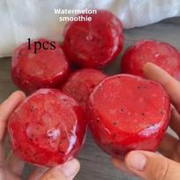 Handmade Watermelon Slushy Squishy Toy Decompression Slow Rebound Squeezing Pinch Watermelon Smoothies Ornaments Party Gifts brown