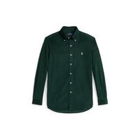 Polo Ralph Lauren Solid Color Point Collar Long Sleeve Shirt Men shirts Green MNPOWOV16823237-300 S black