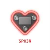 2Pcs Car LED Ambient Light-Solar-Powered Heart-Shaped LED Neon Light, Solar-Powered Heart-Shaped Atmosphere Light with 3 Modes,IP65 Waterproof 1PC gray