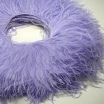 Feather1 Meter  White Ostrich Feathers Trim Fringe 8-22cm Natural Ostrich Feather Ribbon for Wedding Party Clothing Decoration Plumes 8-10cm 3-4 inches violetinė