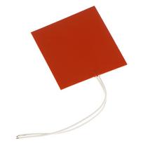 40W 12V Silicone Heating Pad Square Rubber Heat Mat Heated Bed Plate Flexible Waterproof 3D Printer red