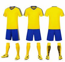 6095 Futbolo Džersio Rinkinys Vyriški Suaugusiųjų Vaikų Drabužiai Varžybų Džersis Futbolo Džersis Dydis 20-XL 20 yards/120 yellow