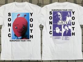 Sonic Youth DIRTY Europos Turas 1992 Marškinėliai Pilno Dydžio S3XL Unisex Marškinėliai M blue