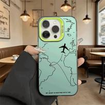 Minimalist World Map Airplane Phone Case for Xiaomi Redmi Note 15 14 13 12 11 Pro Plus Shockproof Anti-Scratch Protective Cover Redmi Note 14 Pro+ 5G (Global) white
