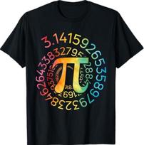 Funny Pi Day Spiral Pi Math 3.14 Design for Men Women T-Shirt 5XL įvairiaspalvis
