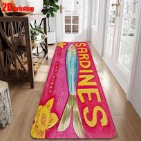 Creative Sardine Can Print Area Rug Funny Kitchen Runner Mat Bedroom Living Room Non-slip Floor Carpet Home Decor Gift 40X120CM