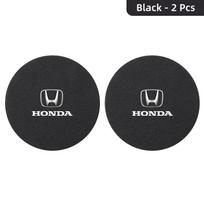 2 vnt. Zomšinis automobilio padėkliukas vandens puodeliui, gėrimų laikiklis, neslystanti pagalvėlė Honda FIT Civic CRV Accord Jazz HRV Vezel CRZ City CRX Pilot black