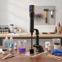 Electric Epoxy Resin Mixer Paint with Stand AdjustableHeight Stirring Machine for gray