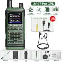 Baofeng UV-17Pro GPS Walkie Talkie 108-136MHz Air Band VHF UHF 200-260MHz 350-355MHz FM Radio Six Bands Wireless Copy Frequency US