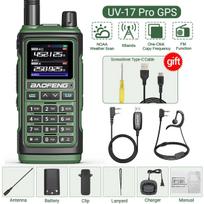 Baofeng UV-17Pro GPS Walkie Talkie 108-136MHz Air Band VHF UHF 200-260MHz 350-355MHz FM Radio Six Bands Wireless Copy Frequency US