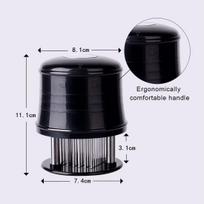 Steel Meat Beaf Steak Tenderizer Tool With Safety Lock 304 stainless steel Ultra Sharp Blades Needle Meat Tenderizer Stainless black