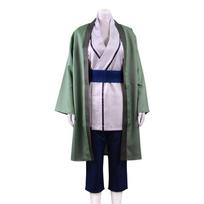 Tsunade Cosplay Costume Set Anime Ninja Outfit for Women Adult Halloween Role Play Costume White Short Hair Medical Ninja Uniform XL žalia