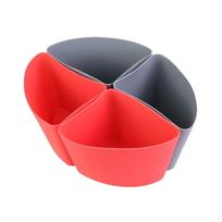 4x Slow Cooker Divider Liner Insert Reusable High Temperature Resistant Silicone gray