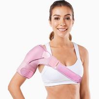 Reguliuojamas sportinis peties įtvaras - Apsauga nuo patempimo, pralaidus orui, elastinis svorio kilnojimo atraminis įklotas One Size beige