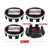 55/63MM AB66 Car Emblem Wheel Center Hub Cap Rim Refit Cover Accessories For Seat FR Cupra Ateca Leon Mk1 Mk2 Mk3 5f lbiza 6f Toledo