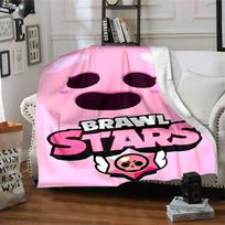 Brawl Stars pledas Patogus Tinka sofai, lovai, biuro kėdei Visų sezonų naudojimui Žaismingas dizainas Dovana kelionėms, namams, gimtadieniams 100cmx150cm