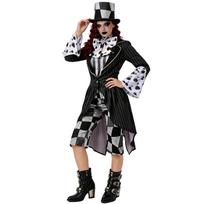 Moterų Skrybėlininko Cosplay Kostiumas, Alisa Stebuklų Šalyje Magiko Šventės Pasirodymo Apranga M black