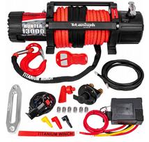 Titanium Winch Hunter 13000 lb elektrinė gervė 12 V su sintetiniu lynu