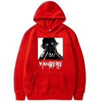 Mirai Nikki Yuno Gasai Ateities Dienoraštis Yuno Hoodies Nauji Vyriški Ilgomis Rankovėmis Megztiniai Moteriški Gatvės Stiliaus Puloveriai Sudaderas L red