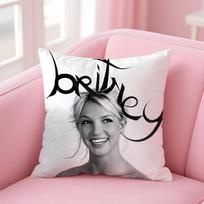 Singer B-Britney Spears Cushion Cover Comfortable Reversible Pillow Cover Ideal for Car Sofa Bedroom & Beyond 12x12Inch white