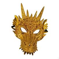 3D drakono kaukė, gyvūno galvos apdangalas, fantazijos galvos apdangalas, naujovė, vakarėlio pusė Gold brown