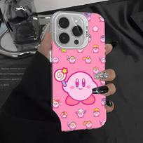 Stars K-Kirby Clear Phone Case For IPhone 16 15 14 13 12 11 Pro Max 17 Plus Colorful Cover iPhone 16pro max gray