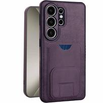 Vintažinis odinis dėklas Samsung Galaxy S26 Ultra S25+ plius S24 S23 A15 A16 A54 A55 A56 Su kortelių laikikliu, kišenėle, stoveliu Galaxy A55