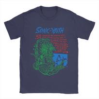 Unisex TShirts Sonic Youth Pixies Band Casual Pure Cotton Tees Short Sleeve T Shirt O Neck Tops Plus Size 4XL blue