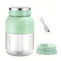 Cordless Portable Blender USB Rechargeable Juice Cup for Smoothies Large žalia