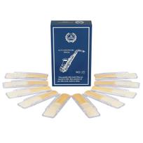 10 Pcs Alto Saxophone Reeds Strength 2.5 Individual Packing E-flat Alto Saxophone Reed Woodwind Instrument Small Accessories blue
