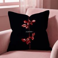 Band D-Depeche M-Mode Cushion Cover Multi-Scene Pillow Cover For Home & Car - Reversible, Soft & Durable For Daily Use Peach skin 18*18(CM)-1Pcs black
