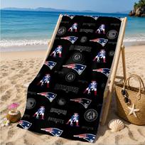 Patriots Team Spirit Beach Towel, Quick-drying, Easy to Care for, Suitable for Both Fitness and Beach Vacations,Sports Essential 70cmx140cm(27x55inch)