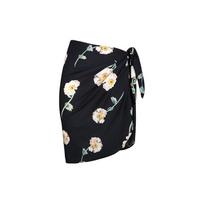 1011 European and American swimwear new fungus edge tube top floral one-piece swimsuit suit female explosion female 19111 one size fits all brown