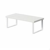 Virtuvės stalviršio lentyna, taupanti vietą, sukraunama, daugiafunkcinė laikymo lentyna 40x20x16.2cm White/white white