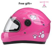 Laumžirgio vaikiškas apsauginis šalmas: Šiltas elektrinio paspirtuko šalmas berniukams ir mergaitėms, rudeniui/žiemai. One Size (50-54cm) pink