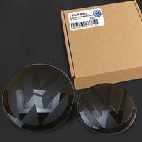 For VW Volkswagen TIGUAN POLO Golf MK6 MK7 MK8 Car Modification JFHSD4 Logo Sticker Not Affect ACC Front Rear Emblem Badges Cover FOR 10-16 TIGUAN