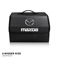 Sulankstoma automobilio bagažinės organizatoriaus dėžė Odinė lagamino laikymo dėžutė Mazda 2 3 6 5 Atenza CX3 CX5 MX5 CX7 Axela CX30 CX90 CX60 CX50
