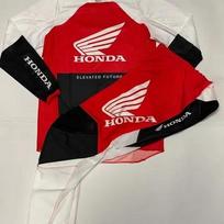 2026 Honda Off Road Motociklo Drabužiai Motokroso Džersis Ilgomis Rankovėmis ir Kelnės Rinkinys MX Įrangos Rinkinys Keturračio Purvo Dviratininko Kostiumas Kvėpuojantis 140 black