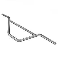 Funsea Big BMX Handlebar 4130 Chromoly Wheelie Stunt Cruiser Cycling Black Chrome Zeus2 Compatible with 22.2mm Stem Chrome painting 1 pc gray