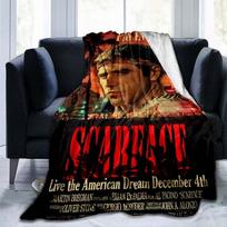 SCARFACE FILMAS žygiui, iškylai Storas pledas Madingas lovatiesė Vilnos pledas 75x90cm brown
